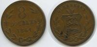 Guernsey 8 Doubles G7467 - British Dependency Queen Victoria -