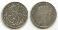 Großbritannien 3 Pence Silber H1406 - RAR Queen Victoria Great Britain -