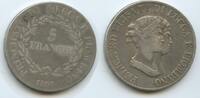 Italien Lucca Piombino 5 Franchi Silber GB1274 - Feliy Elisa Bonaparte -