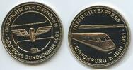 Deutschland Bundesrepublik Medaille Geschichte der Eisenbahn GY322 - Eisenbahn Intercity Express Einführung Deutsche Bundesbahn -