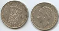 Niederlande Königreich 1 Gulden Silber H0619 - Wilhelmina I. Netherlands -