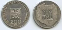 Polen 200 Zlotych Silber G8824 - 30 Jahre Volksrepublik Poland Polska -