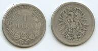 Deutsches Reich Kaiserreich 1 Mark Silber G4744 - Wilhelm I. Germany Empire -