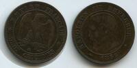 Frankreich 2 Centimes G1915 - Napoleon III. 1852-1870 France Strasbourg -