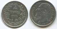 Belgien Königreich 2 Francs Silber M#6601 - Leopold II. 1865-1909 Belgium -