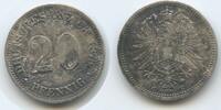 Deutsches Reich Kaiserreich 20 Pfennig Silber G10431 - Germany Empire Wilhelm I. 1871-1888 -