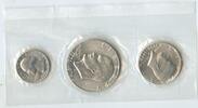 Vereinigten Staaten von Amerika ¼ Dollar + ½ Dollar + 1 Dollar 1976 Silber GN750 - USA Mints Bicentennial Silver Set - Eisenhower Kennedy Washington -