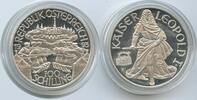 Österreich 2.Republik 100 Schilling Silber GS710 - Kaiser Leopold I. Austria -