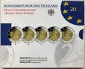 BRD Euro-Währung 5 x 2 Euro BRD 5 x 2 EURO 2013 PP - ADGFJ - 50 Jahre Elysee-Vertrag - OVP -