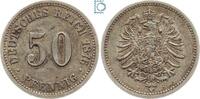 Kaiserreich 50 Pfennig Kaiserreich, 50 Pfennig 1876 B, Wilhelm I., Silber, Jäger 7 -