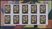 Bund Bund, Michel Nr. 3195 Zehnerbogen postfrisch - Paul Klee Himmelsblüten -