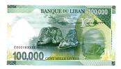 Liban - Lebanon 100000 Livres -