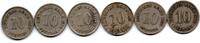 Allemagne - Deutschland - Germany Lot de 6 Monnaies -