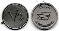 France - Frankreich 1/2 Franc Enseignement PTT -