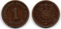 Allemagne - Deutschland - Germany 1 Pfennig 1875 B F 8.37 元  ＋  41.00 元 运费