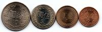 Taiwan Lot de 4 Monnaies -