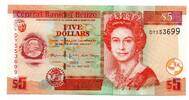 Belize 5 Dollars -