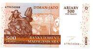 Madagascar 2500 Francs - 500 Ariary -