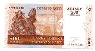 Madagascar 2500 Francs - 500 Ariary -