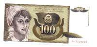 Yougoslavie - Jugoslawia - Yugoslavia 100 Dinara -