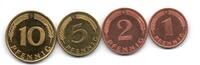 Allemagne - Deutschland - Germany 1 Pfennig à 5 Pfennig -