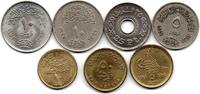 Egypte -Egypt - Ägypten Lot de 7 Monnaies -