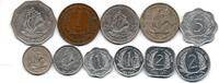 East Caribbean Lot de 11 Monnaies -