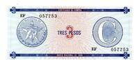 Cuba 3 Pesos Lettre C -