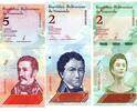 Venezuela Lot de 3 Billets -