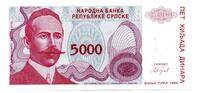 Bosnie Herzegovine 5000 Dinara -