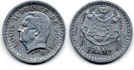 Monaco 1 Franc 1943 VF 20.92 元  ＋  41.00 元 运费