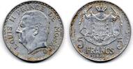 Monaco 5 Francs 1945 VF 20.92 元  ＋  41.00 元 运费