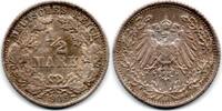 Allemagne - Deutschland - Germany 1/2 Mark 1906 F EF 41.84 元  ＋  41.00 元 运费