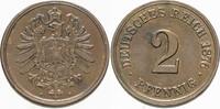 Kleinmünzen-Kaiserreich 2 Pfennig Kleiner Adler -