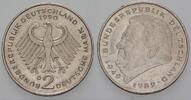2 Mark Kursmünzen 2 Deutsche Mark 1990 D Franz Joseph Strauß sehr schön 29.19 元 含税 ＋  83.41 元 运费