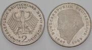 2 Mark Kursmünzen 2 Deutsche Mark 1990 G Franz Joseph Strauß sehr schön 29.19 元 含税 ＋  83.41 元 运费