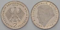 2 Mark Kursmünzen 2 Deutsche Mark 1992 J Franz Joseph Strauß sehr schön 29.19 元 含税 ＋  83.41 元 运费