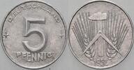Kleinmünzen 5 Pfennig Deutsche Demokratische Republik -