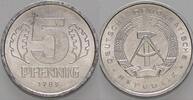 Kleinmünzen 5 Pfennig 1989 A Deutsche Demokratische Republik Sehr schön 8.37 元 含税 ＋  83.67 元 运费
