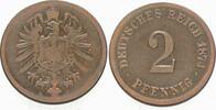 Kleinmünzen-Kaiserreich 2 Pfennig Kleiner Adler -