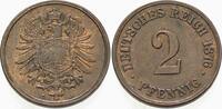 Kleinmünzen-Kaiserreich 2 Pfennig Kleiner Adler -