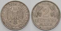 2 Mark Kursmünzen 2 Deutsche Mark 1951 F ÄHREN Sehr schön 125.12 元 含税 ＋  83.41 元 运费