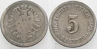 Kleinmünzen-Kaiserreich 5 Pfennig Kleiner Adler -