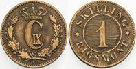 Dänemark 1 Skilling Rigsmont Christian IX. 1863-1906. -