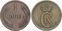 Dänemark 1 Ore Christian IX. 1863-1906. -
