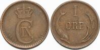 Dänemark 1 Ore Christian IX. 1863-1906. -
