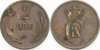 Dänemark 2 Ore Christian IX. 1863-1906. -