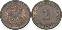Kleinmünzen-Kaiserreich 2 Pfennig Kleiner Adler -
