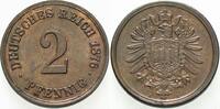 Kleinmünzen-Kaiserreich 2 Pfennig Kleiner Adler -