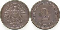 Kleinmünzen-Kaiserreich 2 Pfennig Kleiner Adler -